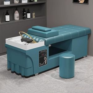 MegLob - Massagetafel - Blauw - Professioneel Shampoo Bed - Schoonheidssalon Hoofd Spa