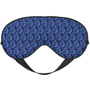Paarse Tie Dye Printing All-Occasion Sleep Eye Mask met dubbele zijden verstelbare riem perfect voor diensten en reizen