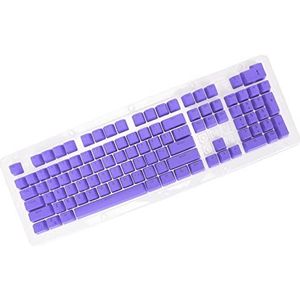 106 Toetsen PBT Keycaps, 2 Kleur Spuitgieten OEM Hoogte Lichttransmissie Custom Keycaps, voor 61 87 104 Mechanisch Toetsenbord (Paars)