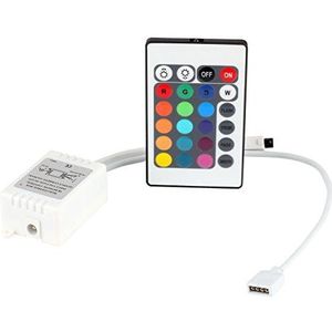 ICQUANZX DC12V 24-knops draadloze IR-afstandsbediening met ontvanger voor 3528 5050 SMD RGB LED-lichtstrips