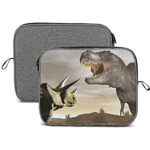 Dinosaurussen Patroon Leuke Laptop Sleeve Case Shockproof Notebook Aktetas Beschermhoes voor 13/14 Inch