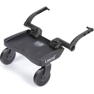 Lascal Buggy Board Mini 3D, buggy board voor buggy en kinderwagens, buggy board, kinderwagenaccessoire voor kinderen van 2-6 jaar (22 kg), compatibel met bijna elke kinderwagen en buggy, grijs