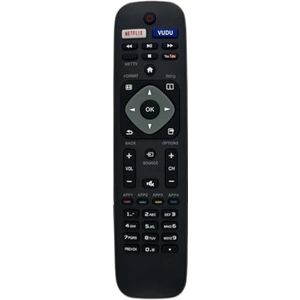 Philips - NH500UP - Universele Afstandsbediening - Zwart - Voor LED LCD 4K Smart TV