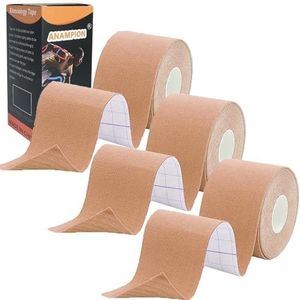 ANAMPION 3 Rollen Kinesiologie Tape,5mX5cm Kinesiotape,Profi Physio Tape Sporttape,Elastisch,Latexvrij (Kleur)