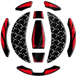 Brandstoftanksticker Motorfiets Brandstoftank Stickers Gas Olie Tank Protector Pad Decals Kit Accessoires Voor KAWASAKI Z900 Z 900 2017-2022 2023 2024 Decals(Rood 1)