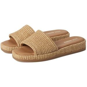 Steve Madden Women's Boardwalk Slide Sandal, Natural Raffia, 11