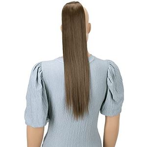 CAISHA 60cm Haarstukje Vlecht Paardenstaart Haarextensies Glad Lichtbruin HCK13