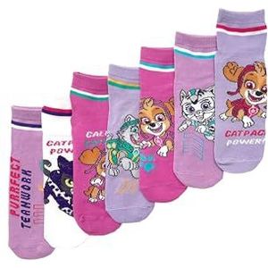 ONOMATO! Paw Patrol Skye Cat Pack Power Seaker-sokken, set van 7 paar, Meerkleurig, 27-30