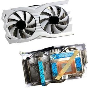 Koellichaam voor ZOTAC voor GAMING voor GeForce voor RTX2060 SUPER OC White Edition Grafische kaart Vervangend ventilatorpaneel met ventilatorradiatorset