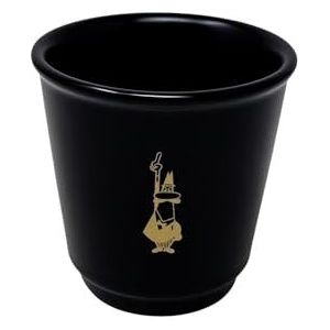 Bialetti Koffiemok zwart mat monogram keramiek inhoud 90 ml