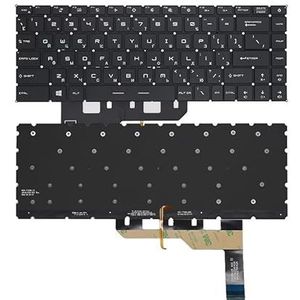 RU/US/SP/GR-toetsenbord voor MSI GE66 GP66 voor Raider 10SF 10SFS 10SGS MS-1541 GS66 voor Stealth 10SD 10SE MS-16V1 met RGB-achtergrondverlichting per toets(RU Black Backlit)