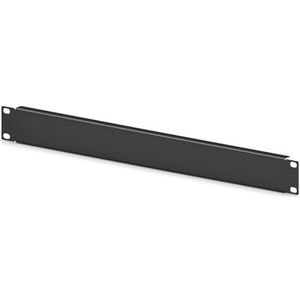 hb-digital Rackpaneel 19 inch 1U voor serverkast netwerkkasten staal zwart blind paneel - Serverrack accessoires - Robuust plaatstaal Eenvoudige montage Sterk en stofvrij Zwart