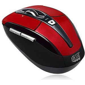 Adesso iMouse S60R Optische USB-muis, 1600 DPI, rechtshandig - muis (rechts, optisch, USB, 1600 DPI, rood)