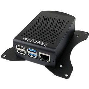 Digitalkey Case VESA voor Raspberry Pi4 - aluminium behuizing met VESA beugels 100x100 + ventilator (1 pz)