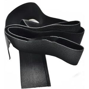5Yards elastische band naaien kleding broek stretch riem kledingstuk DIY stof tailleband accessoires wit zwart 3,0 mm-50 mm-40 mm zwart