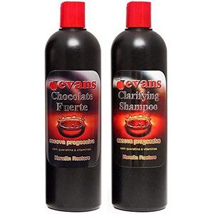 YSSER evans COMBO PACK Brazilian Keratin Hair Smoothing Treatment Blowout Straightening System – Strong 16 fl oz + Clarifying Shampoo, 16 Fl Oz (Pack of 2)