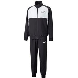 PUMA -Tuta FORMATA da Felpa E Pantalone -Felpa con, zwart/wit, L