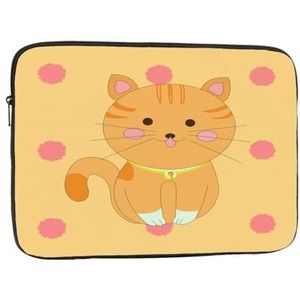Laptop Case Leuke Cartoon Kitten Laptop Sleeve Shockproof Beschermende Notebook Case Met Rits Aktetas Dragen