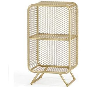 Boekenplank Boekenkast Smeedijzeren Boekenplank Met Poten Nordic Raster Boekenkast Opbergrek Opbergrek Voor Slaapkamer Woonkamer Thuiskantoor Wandgemonteerde Boekenplank ( Color : Gold , Size : 35*30*