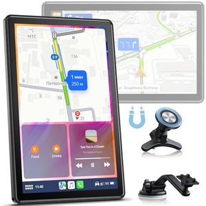 Volam 7 inch Carplay Display voor Carplay Android Auto,car play Screen upgrade Draagbare Carplay met Magneethouder, Horizontaal en Verticaal Scherm, Live-navigatie, Mirror Link, Spraakbediening,AUX