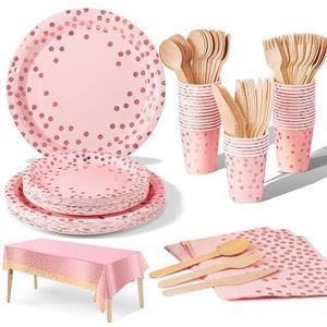 60 Stuks Papieren Kerstborden 22 Cm - Schattige Feestborden Met Suikerstok Design
