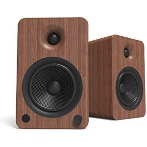 Kanto YU6WALNUT-FG - 2-weg luidspreker, 100 W, draadloos, 50-20000 Hz, Bluetooth, bruin