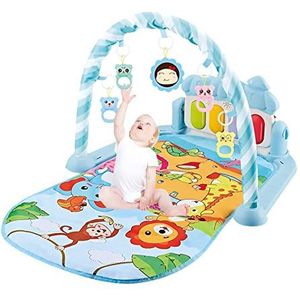 Kick and Play Pianogym | Muzikaal activiteitencentrum met zintuiglijk muziekspeelgoed,Tummy Time Playmat Babyspeelgoed voor 0-3-6 maanden oude jongens meisjes baby's Theaceae