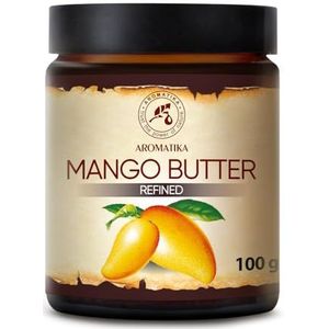 Mango Boter 100g - 100% Puur Natuurlijke Lichaamsboter - Rijk aan Mineralen & Vitamines voor Intensieve Huidverzorging - Massage - Wellness - Cosmetica - Ontspanning - Anti-Rimpels - Anti-Aging - Hydrateert - Vochtinbrengend