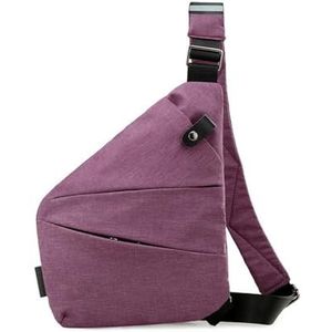 Wander Plus Travel Bag,Wander Plus Anti Theft Bag,Wander Sling Travel Bag,Slim Sling Bag Anti Theft for Women Men (Color : Purple (right shoulder), Size : One size)