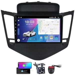Android 13 GPS-Autoradio voor Chevrolet Cruze J300 2008-2014 9 inch Touchscreen met Bluetooth/SWC/FM RDS DAB+ Radio/Carplay Android Auto/DSP Video Stereo Speler + DVR Achtercamera(NF-6)