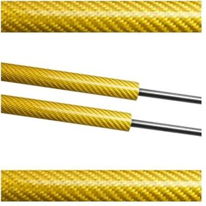 Shock Bracket Voor Opel Voor Corsa D 2006-2014 Voorste Motorkap Wijziging Schokdemper Absorber Koolstofvezel Gasveer Zuigerstang Motorkap Struts Motorafdekking hydraulische stang(Yellow carbon fiber)