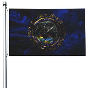 Veranda Vlag Rook Vlag Van New Hampshire 90X150cm Zomer Vlaggen Levendige Kleur Outdoor Banner Duurzaam Strand Vlaggen Decoratie Voor Slaapzaal Optochten Tuin