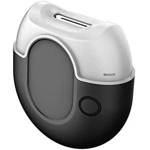 LiLiTok Elektrische nagelknipper, automatische nagelknipper met opbergdoos voor nagelchips, elektrisch nagelverzorgingsgereedschap voor baby's en volwassenen (zwart)