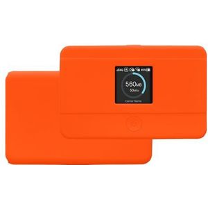 kwmobile mifi hoesje compatibel met TP Link M7350 4G hoes - Silicone mifi router case - Mifi beschermhoes in oranje