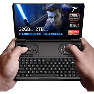 GPD WIN Mini 2024 handheld gaming-pc, AMD Ryzen 7 8840U, 8C/16T tot 5,1 GHz, Radeon 780M GPU, 32 GB LPDDR5 RAM, 2 TB NVMe SSD, 7"" 1080p 120Hz aanraakscherm, Wi-Fi 6