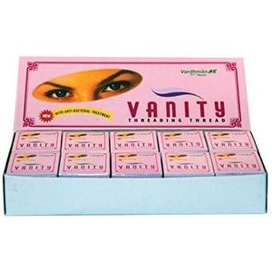 10 spoelen 300 m antibacterieel katoengaren voor wenkbrauwen