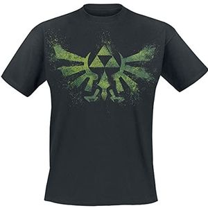 Green Zelda T-shirt met logo voor heren