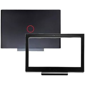 WANGHUIH Lcd-achterklep voor achterzijde, bovendeksel + voorbezel cover compatibel met DELL G7 7000 15 7577 7588 7587 P72F laptop rood logo