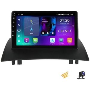 ZARAPLUS Android 13 Autoradio MP5-Speler Met Navigatie 9 Inch Touchscreen Autoradio Compatibel Met Renault Megane 2 2002~2009, Voor 4G/WIFI/FM/SWC/DSP/Android Auto/Carplay,NF1