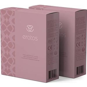 ERATOS - Condooms voor vrouwen – met gepatenteerde insert donut – latex van natuurlijke oorsprong; geurvrij – glijmiddel op waterbasis – CE-norm – 12 condooms