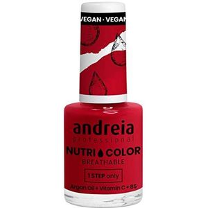 Andreia Professional NutriColor – Ademende Vegan Nagellak - Kleur NC38 Dieprood – 10.5ml