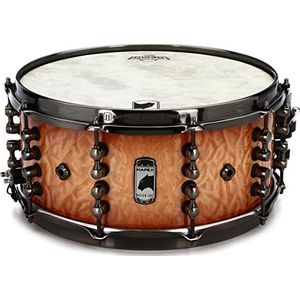 Mapex BPDLMH4650LPW Zwart Panther Design Lab Series 14""x6.5"" Hout Snare Drum - Perzik Burl Burst