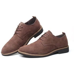 Dcbdx Fluwelen herenschoenen, herenschoenen, ademende veterschoenen, modieuze loafers en elegante wandelschoenen.,Bruin,38 EU