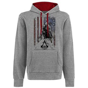 ASSASSIN'S CREED 3 - Sweatshirt - Vlag en Connor Grijs (XL)