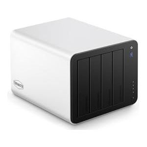 TERRAMASTER F4-425 Plus NAS-opslag – 4-bay Intel N150 Quad-Core CPU, 16 GB DDR5 RAM, 5GbE LAN x 2, M.2 Slot x 3, Netwerkopslag Network Attached Storage voor Teamwerk, Multimediaserver (schijfloos)