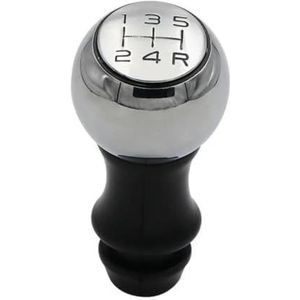 Versnellingen Schakelpook Knoppen Versnellingspookknop 5-versnellingsbak Handgeschakelde auto-accessoires voor Peugeot 206 307 308 voor Citroen C2 voor C3 voor C4(Chrome)