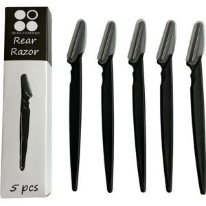 Unisex Rear Razor - Veilig scheren en verwijderen van haar in uw billen Geen snijwonden, stoten, Nicks Intiem Shaping Razor en Deplaner - 5 stuks per doos