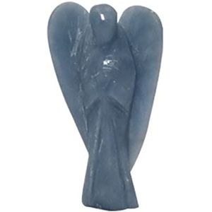 THIRD EYE CRYSTALS Beschermengel Angelite steen Reiki edelstenen gesneden beeldje Hand gesneden standbeeld Pocket Angel decoratieve sculpturen Feng shui ornamenten voor geschenken