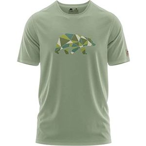 FORSBERG Rönsson T-shirt voor heren, met stijlvol logo met beren op de borst, ronde hals, geschikt voor vrije tijd en werk, L