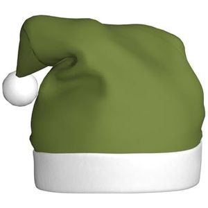 MYGANN Effen Donkergroene Unisex Kerst Hoed Voor Thema Party Kerst Nieuwjaar Decoratie Kostuum Accessoire
